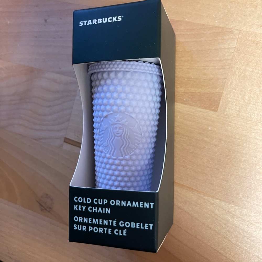 New with Tags Starbucks Cold Cup 2021 Ornament Keychain Matte Purple - Picture 2 of 6